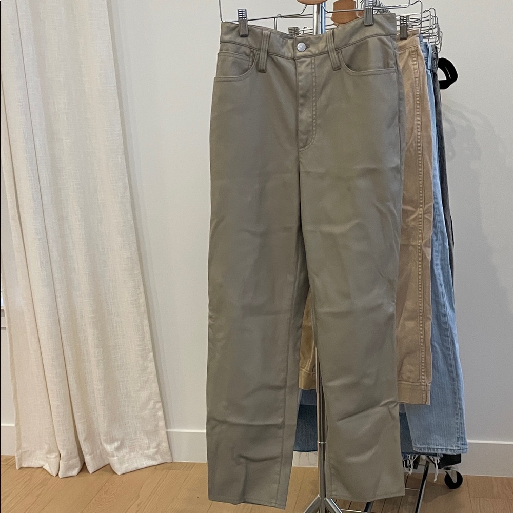 Madewell Gray pleather pants